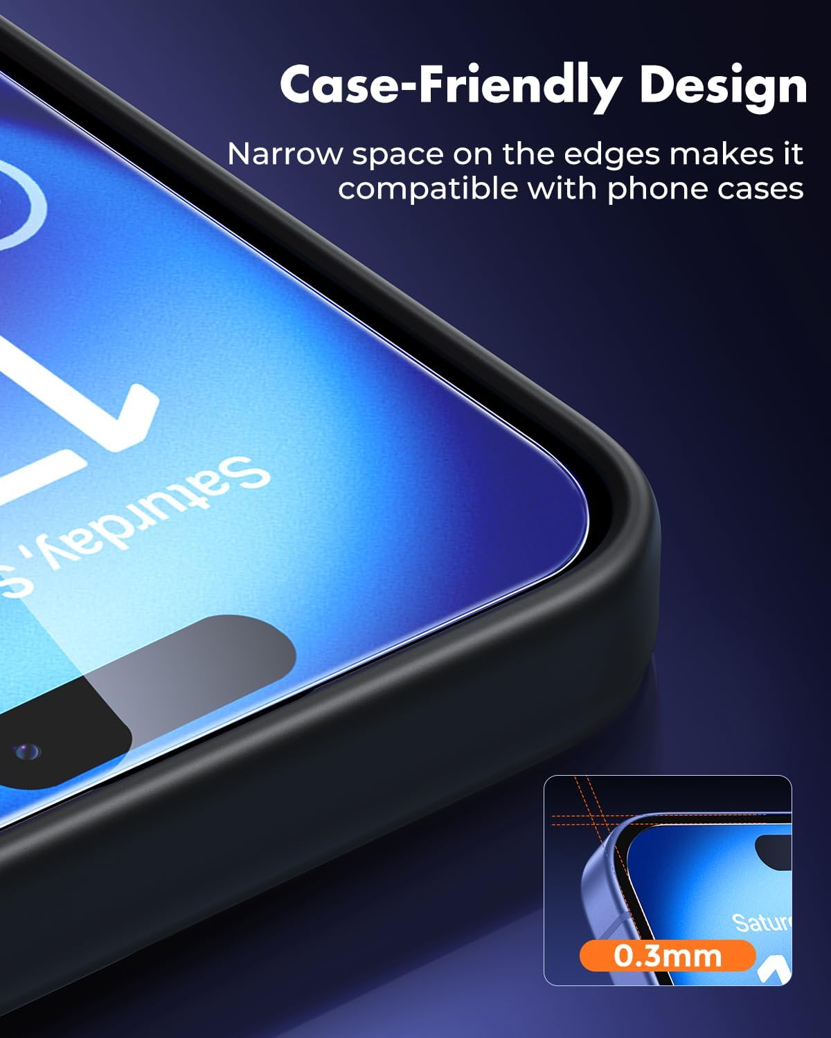 iPhone Air Screen Protector - Easy Apply Clear Tempered Glass Screen Protector | Zerodamage
