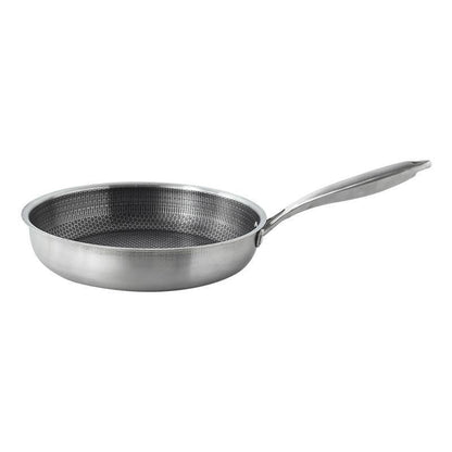 Stainless Steel Non-coated Household Frying Pan
