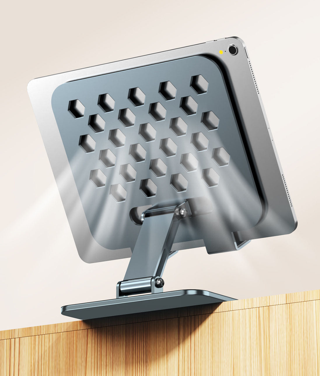 Tablet stand 360 degree rotating folding all metal live streaming learning iPad universal stand for tablets and smartphones