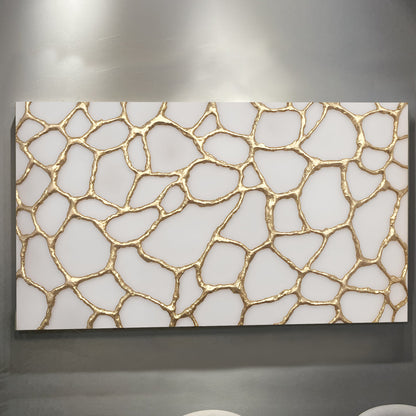 Golden Synapse Composition Wall Art