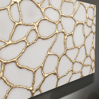 Golden Synapse Composition Wall Art