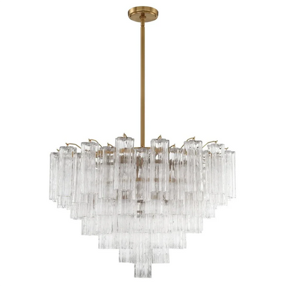 Radiant Star Glass‑Tube Chandelier