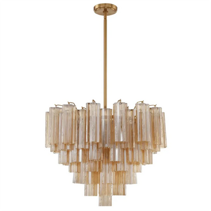Radiant Star Glass‑Tube Chandelier
