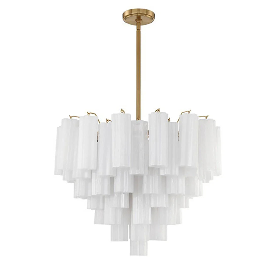 Radiant Star Glass‑Tube Chandelier