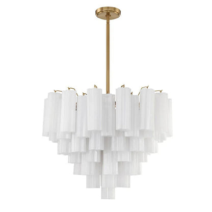 Radiant Star Glass‑Tube Chandelier