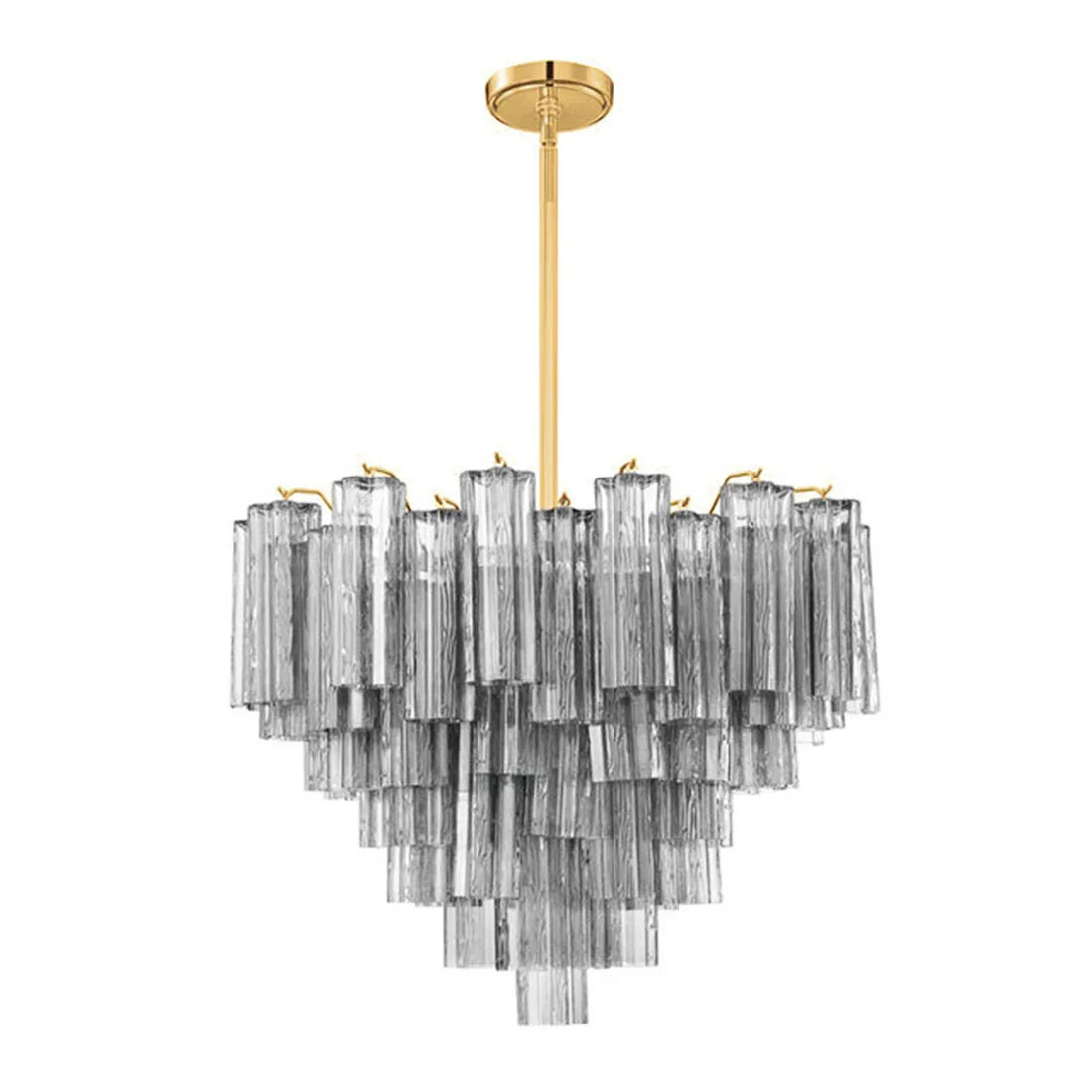 Radiant Star Glass‑Tube Chandelier