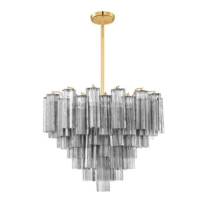 Radiant Star Glass‑Tube Chandelier