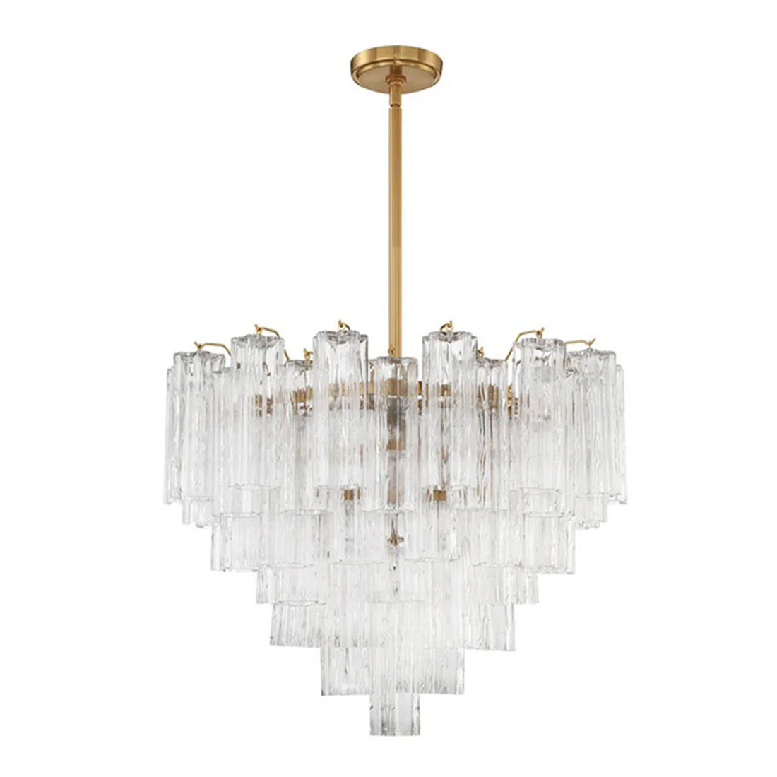 Radiant Star Glass‑Tube Chandelier