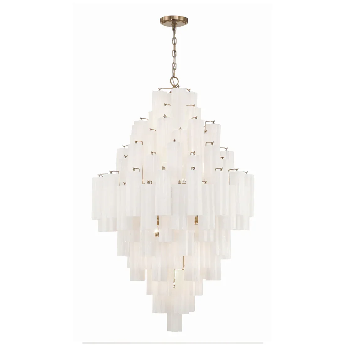 Radiant Star Glass‑Tube Chandelier