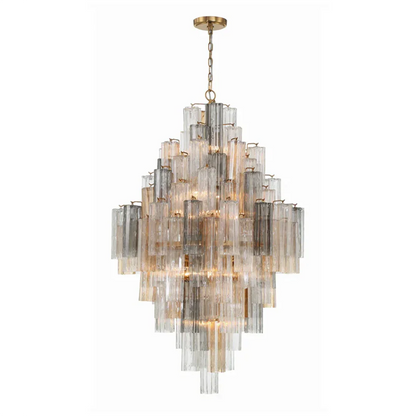 Radiant Star Glass‑Tube Chandelier