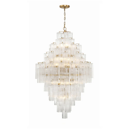 Radiant Star Glass‑Tube Chandelier