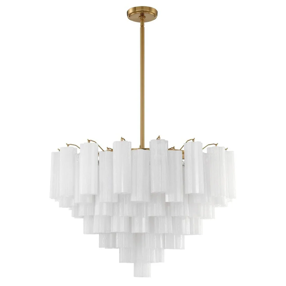 Radiant Star Glass‑Tube Chandelier