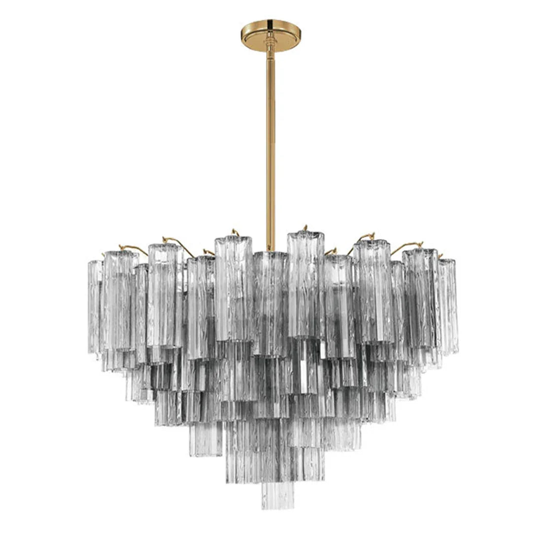 Radiant Star Glass‑Tube Chandelier