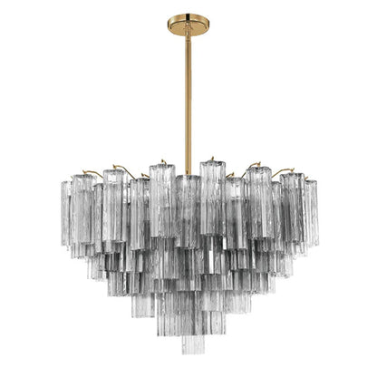 Radiant Star Glass‑Tube Chandelier