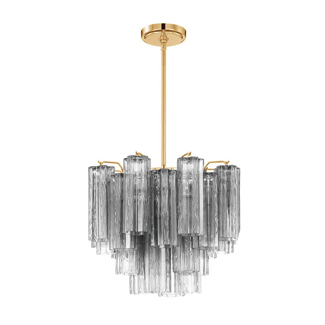 Radiant Star Glass‑Tube Chandelier