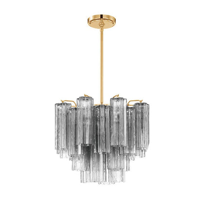 Radiant Star Glass‑Tube Chandelier