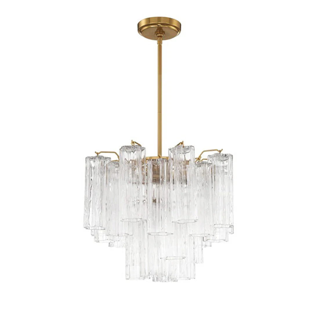 Radiant Star Glass‑Tube Chandelier