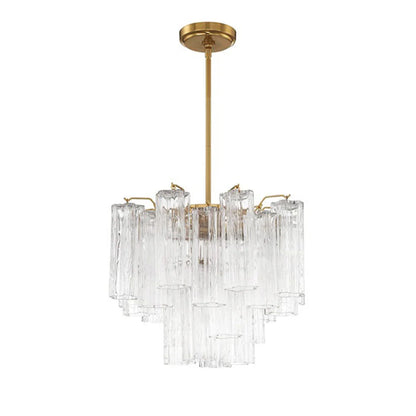 Radiant Star Glass‑Tube Chandelier