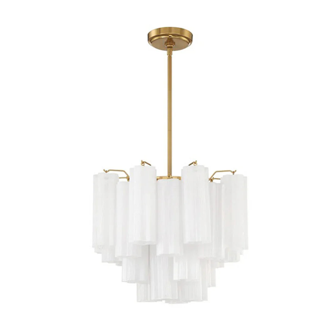 Radiant Star Glass‑Tube Chandelier