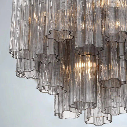 Radiant Star Glass‑Tube Chandelier