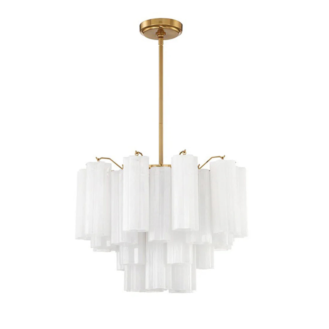 Radiant Star Glass‑Tube Chandelier
