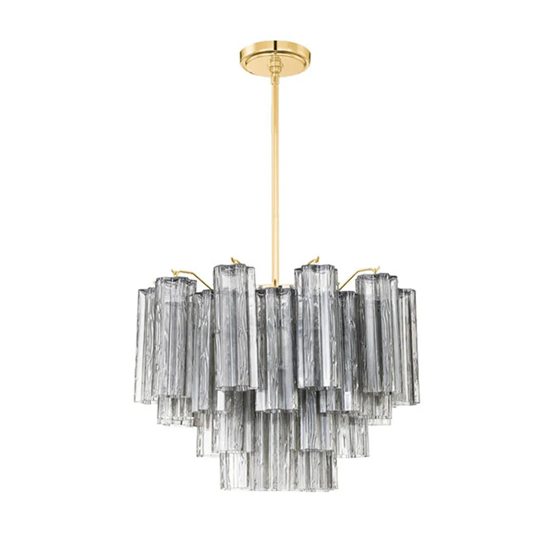 Radiant Star Glass‑Tube Chandelier