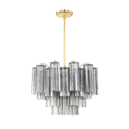 Radiant Star Glass‑Tube Chandelier