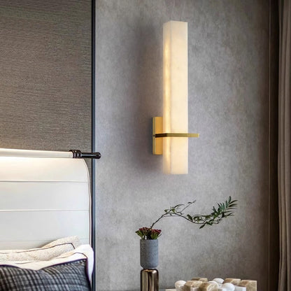 Milan Sculpted Alabaster Wall Lamp