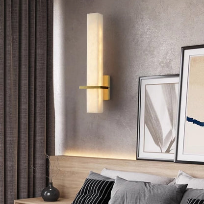 Milan Sculpted Alabaster Wall Lamp