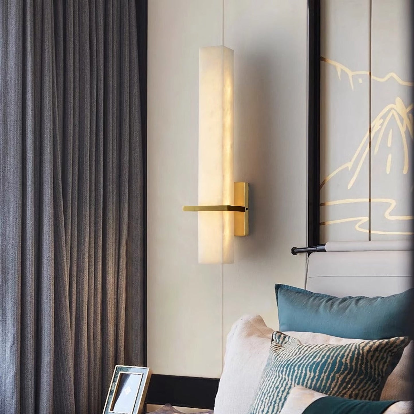 Milan Sculpted Alabaster Wall Lamp