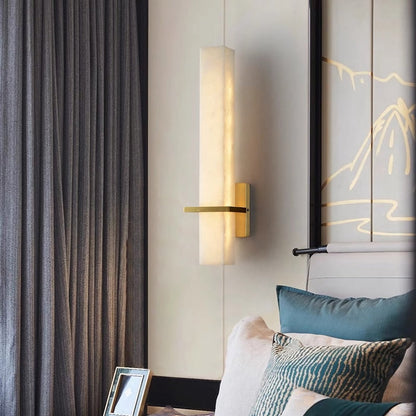 Milan Sculpted Alabaster Wall Lamp