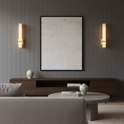 Milan Sculpted Alabaster Wall Lamp