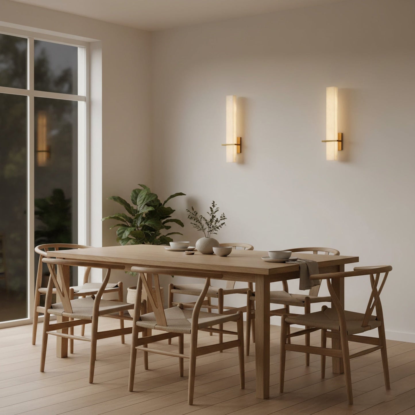 Milan Sculpted Alabaster Wall Lamp
