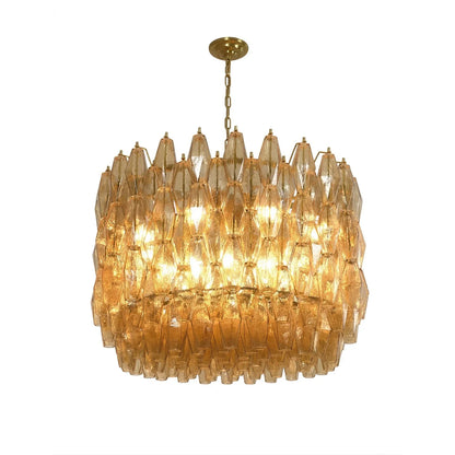 Prisma Amber Murano Chandelier