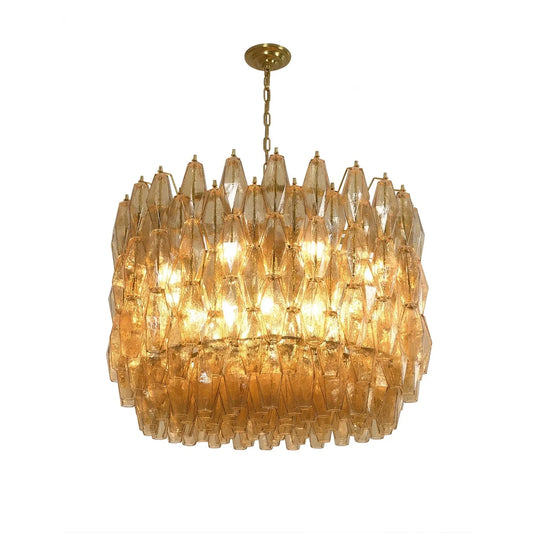 Prisma Amber Murano Chandelier