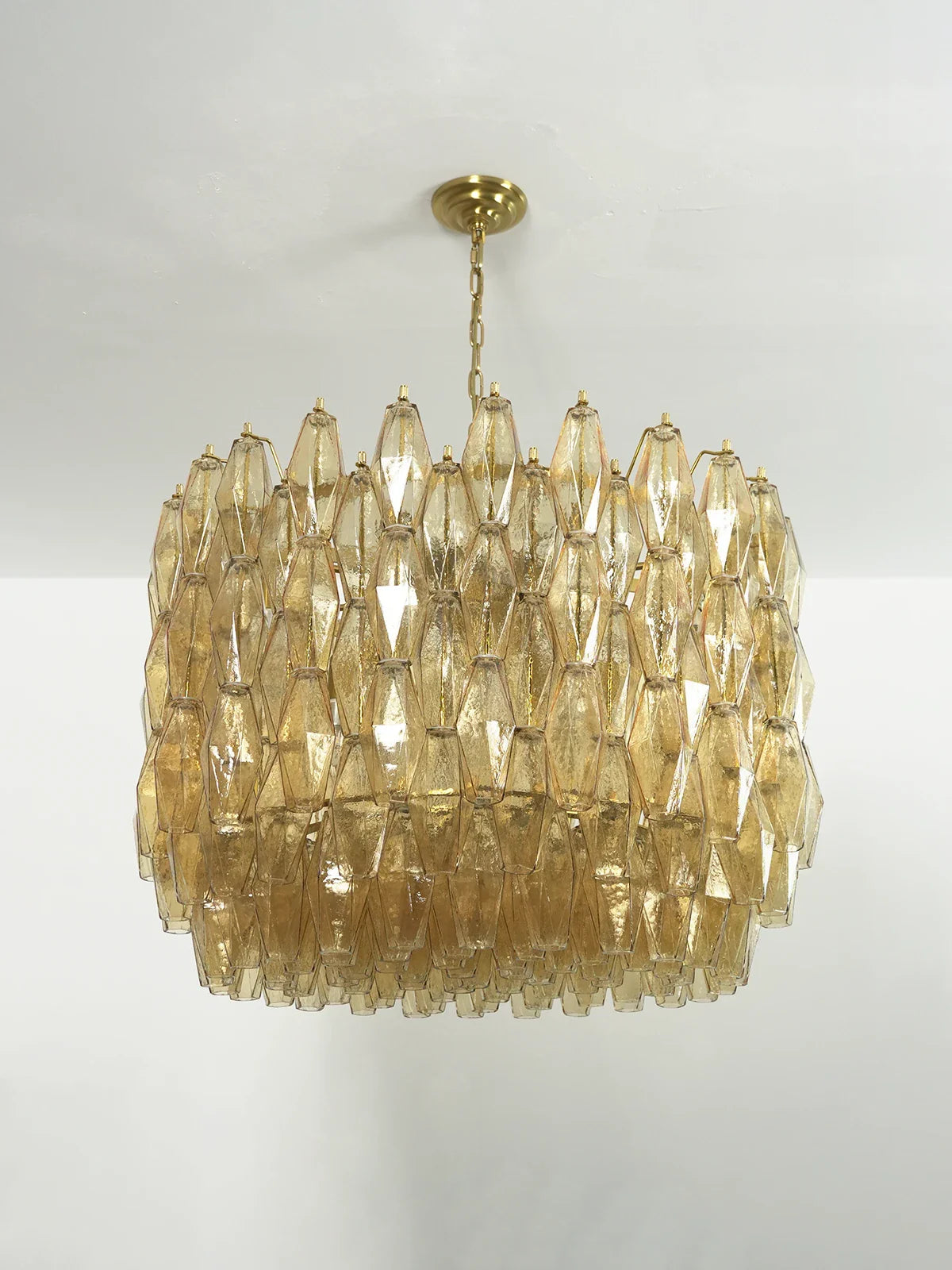Prisma Amber Murano Chandelier