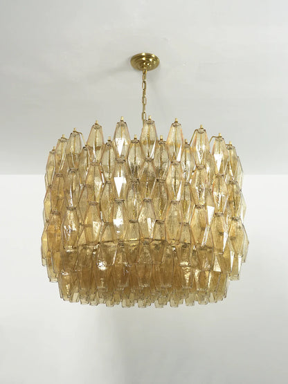 Prisma Amber Murano Chandelier