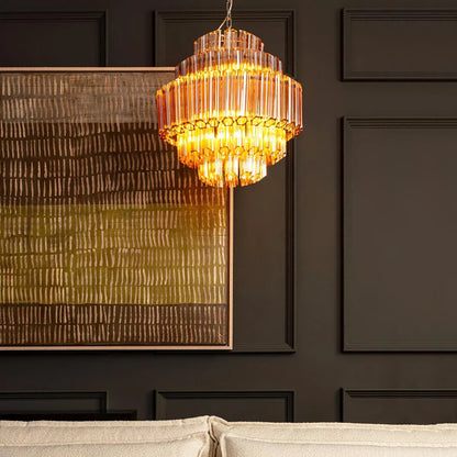 Palermo Ambra Forma Chandelier