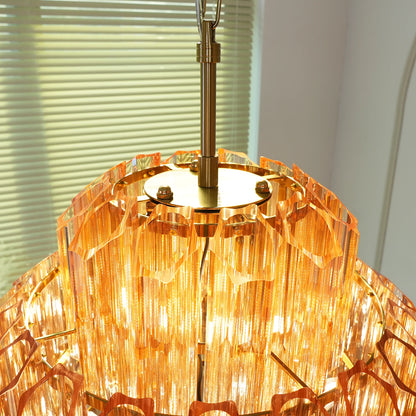 Palermo Ambra Forma Chandelier