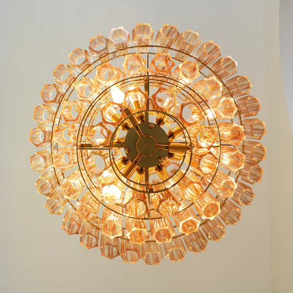 Palermo Ambra Forma Chandelier
