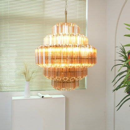 Palermo Ambra Forma Chandelier