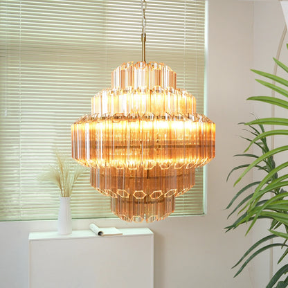 Palermo Ambra Forma Chandelier