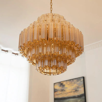 Palermo Ambra Forma Chandelier