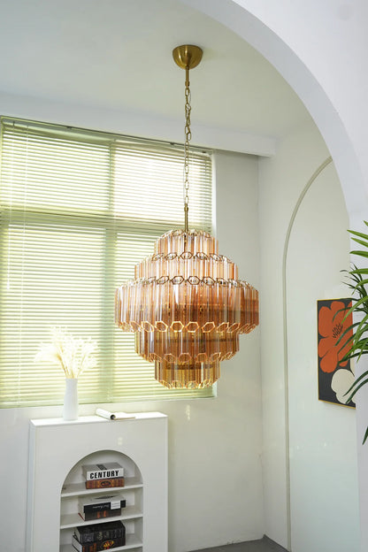 Palermo Ambra Forma Chandelier