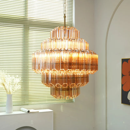 Palermo Ambra Forma Chandelier