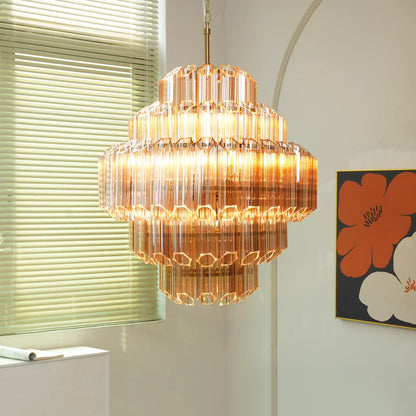 Palermo Ambra Forma Chandelier