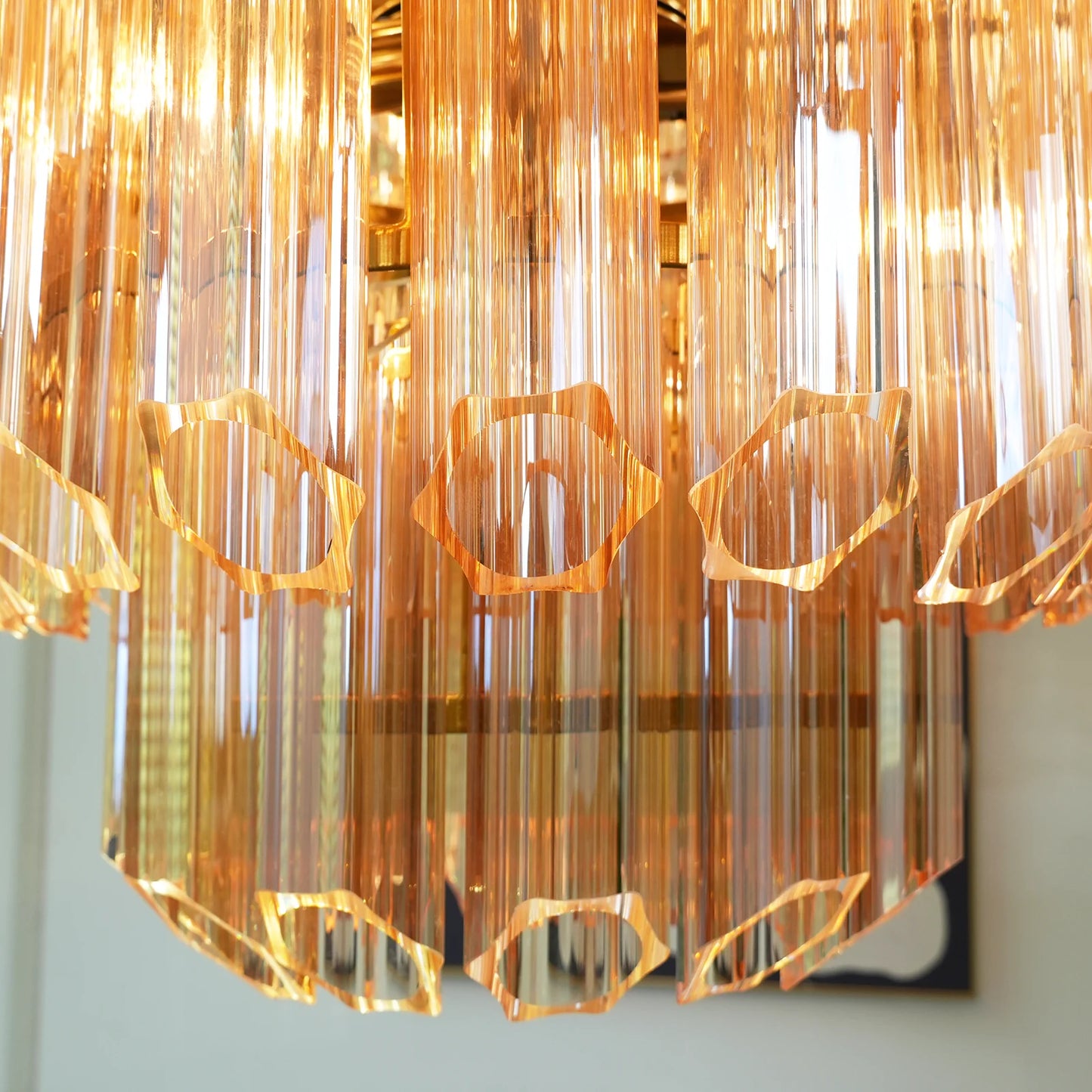 Palermo Ambra Forma Chandelier