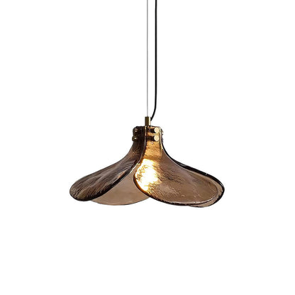 Amber Bloom Glass Suspension