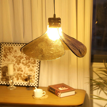 Amber Bloom Glass Suspension