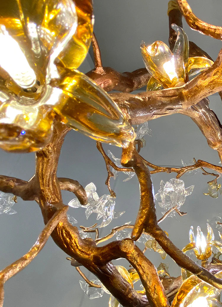 Artisan Aosta Glass Flower Chandelier